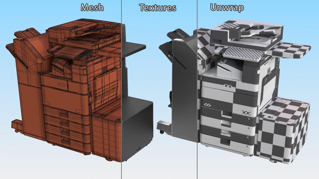 Laser MFP Black Full Set 3D model