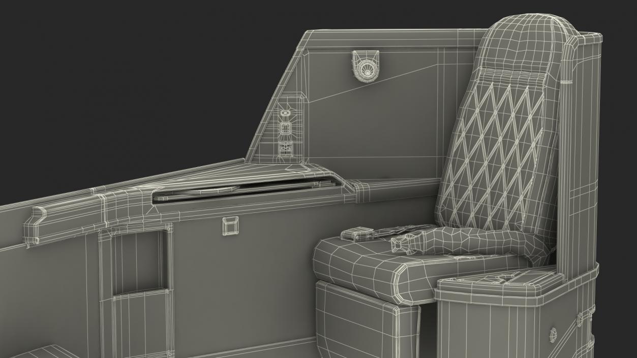 3D Airplane Business Class Seats Set model