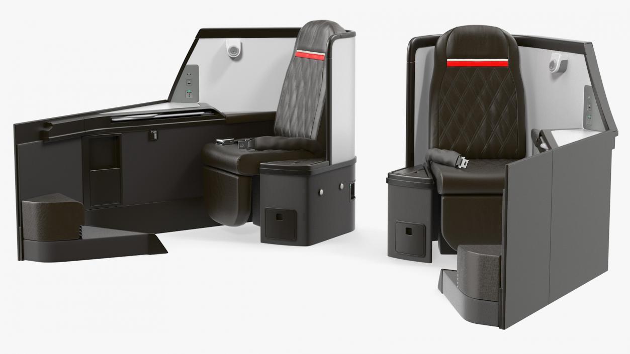 3D Airplane Business Class Seats Set model