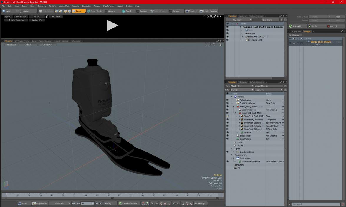 Bionic Foot OSSUR 2 3D model