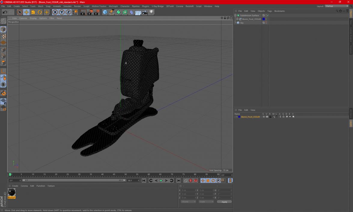 Bionic Foot OSSUR 2 3D model