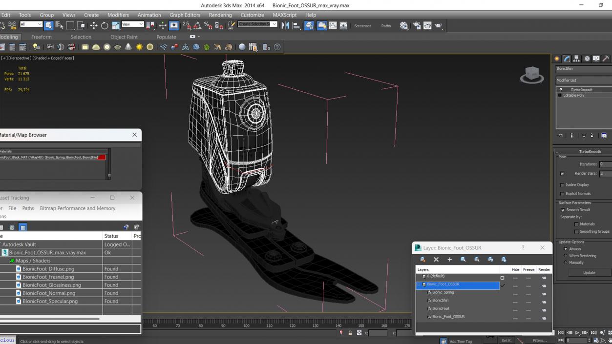 Bionic Foot OSSUR 2 3D model