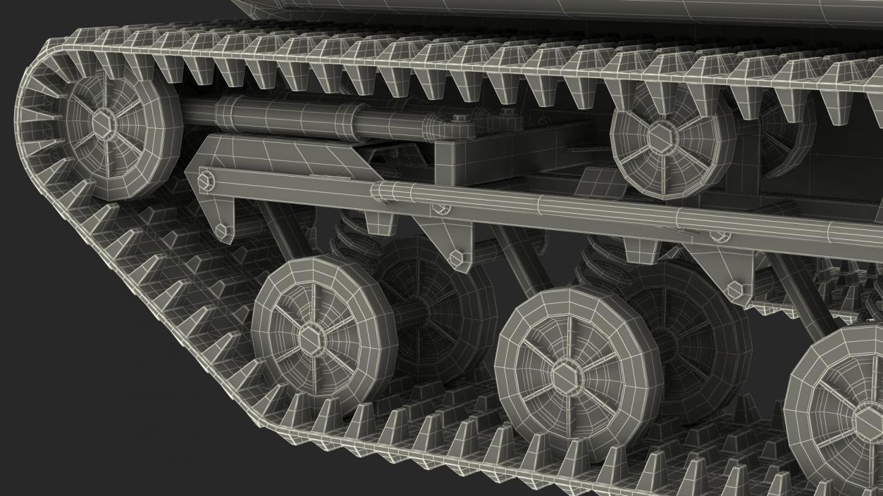 3D Track Vehicle No Roof Rigged model