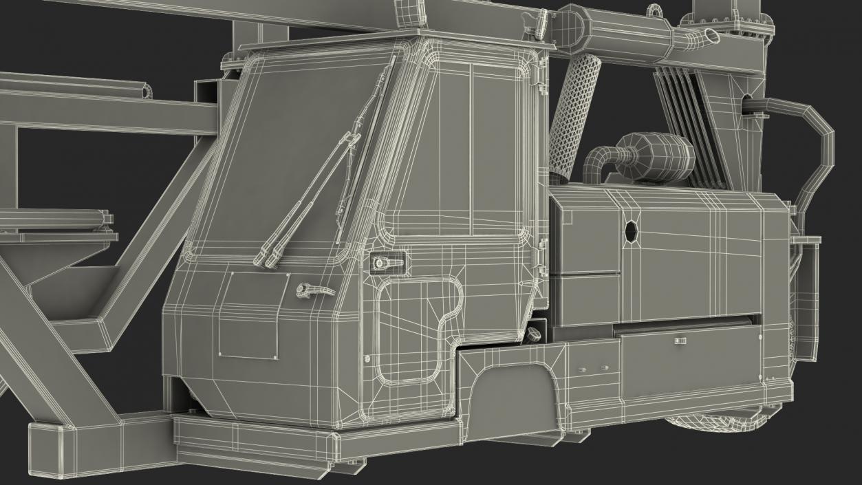 Heavy Duty Straddle Carrier 3D