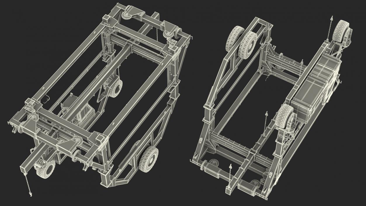 Heavy Duty Straddle Carrier 3D