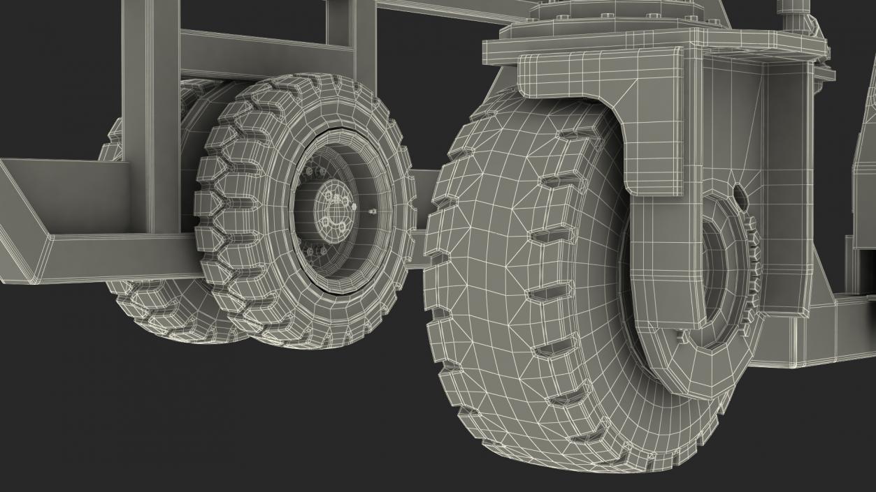 Heavy Duty Straddle Carrier 3D