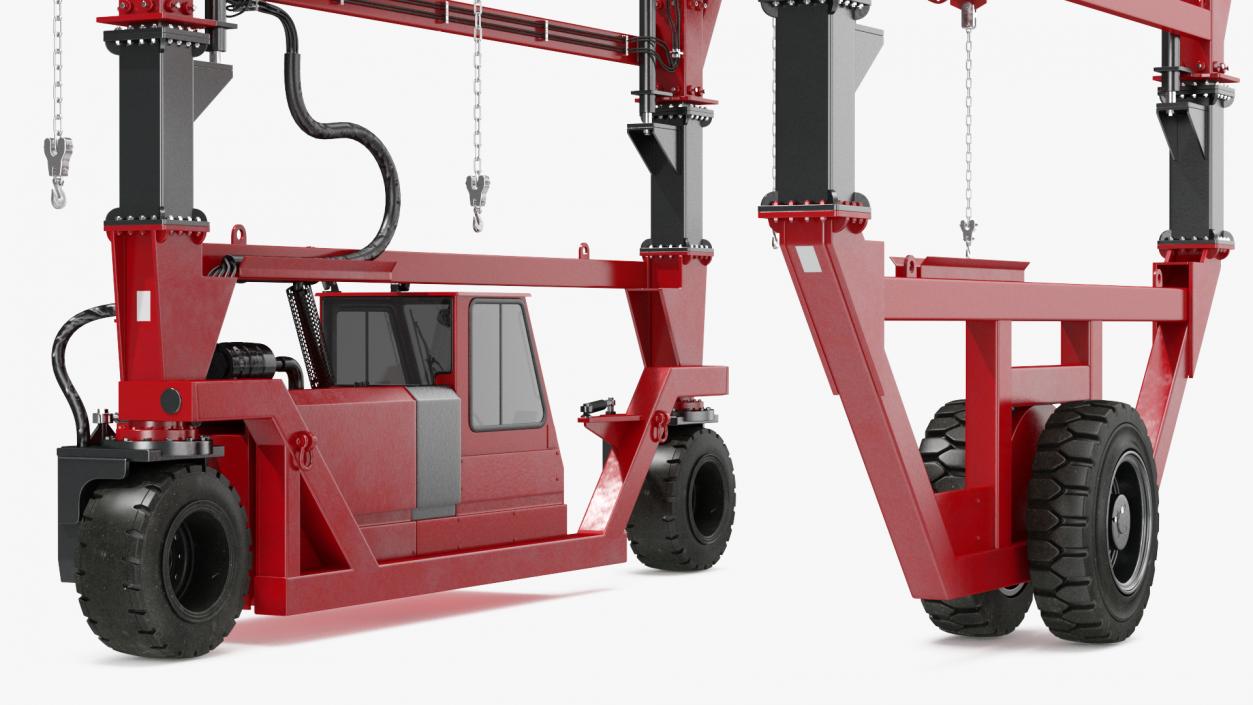 Heavy Duty Straddle Carrier 3D