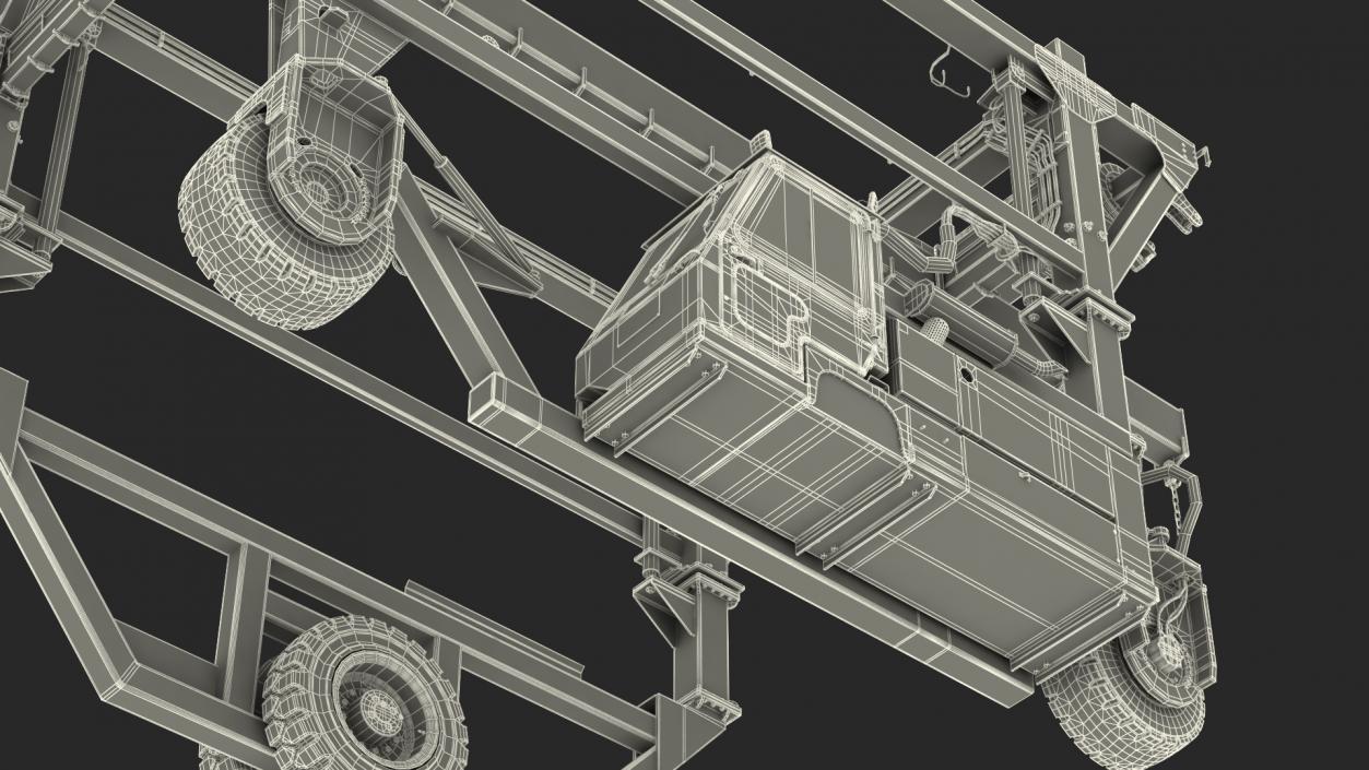 Heavy Duty Straddle Carrier 3D