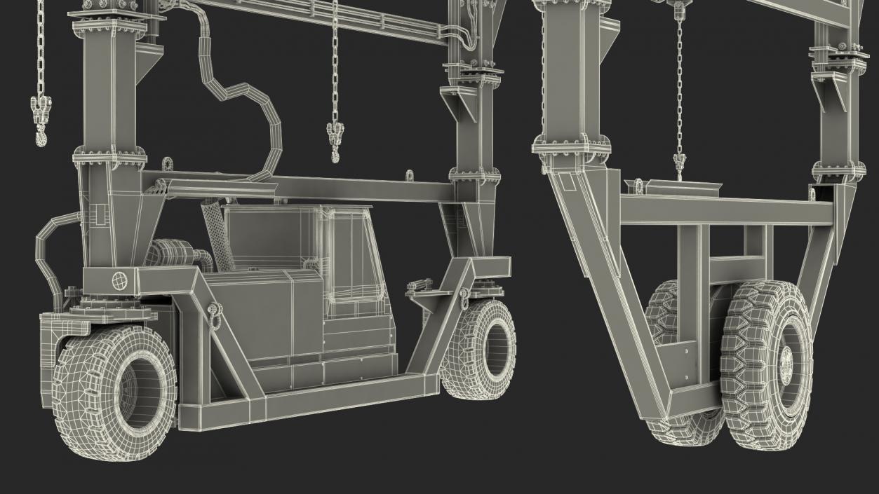 Heavy Duty Straddle Carrier 3D