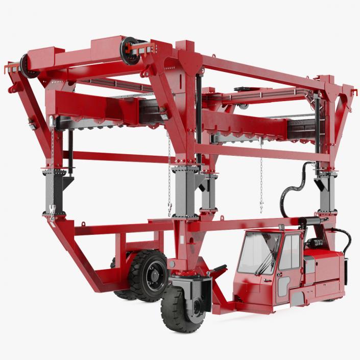 Heavy Duty Straddle Carrier 3D