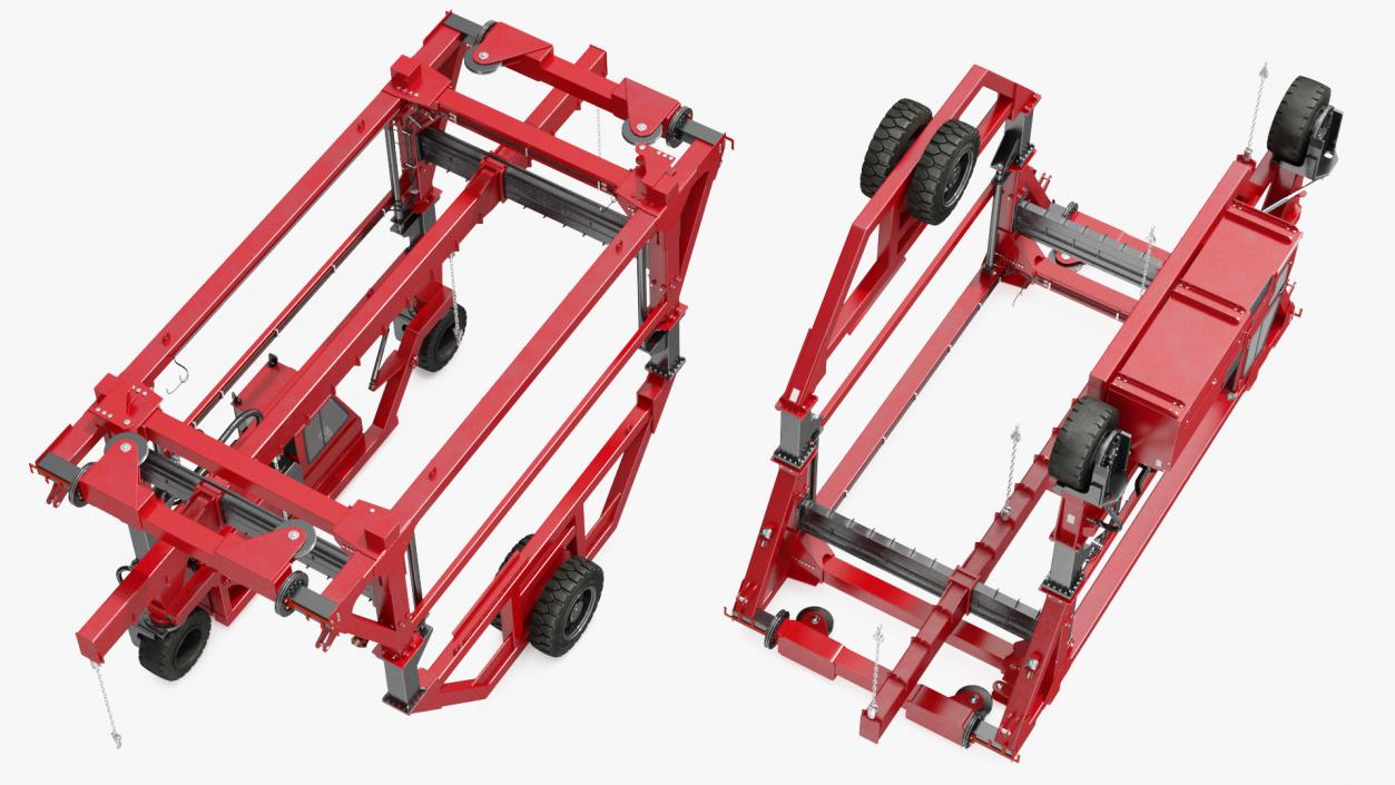 Heavy Duty Straddle Carrier 3D