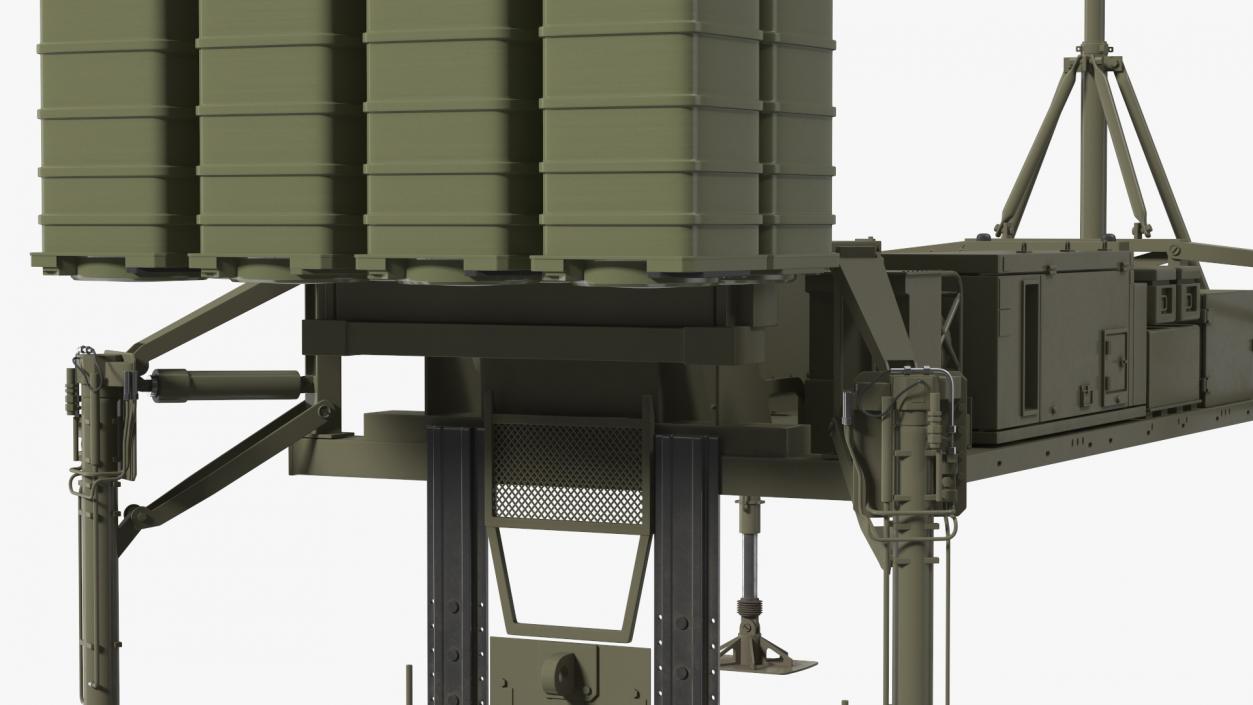 3D Air Defense Missile System Armed Position