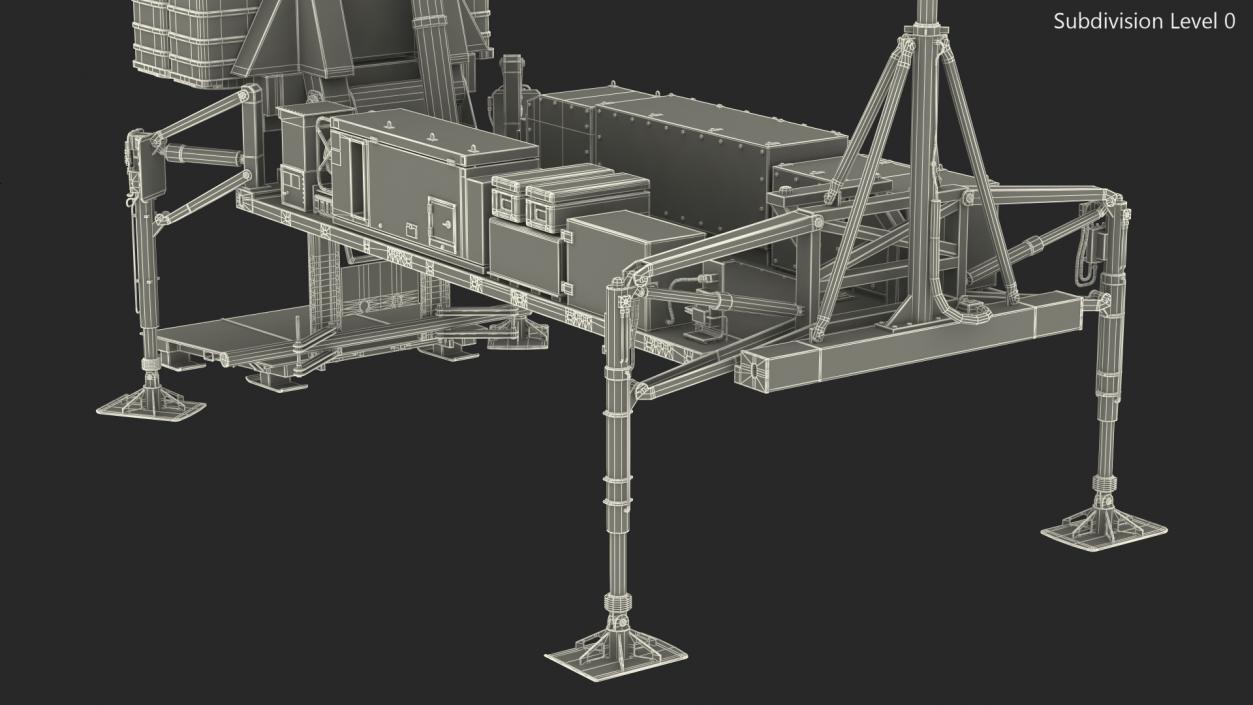 3D Air Defense Missile System Armed Position