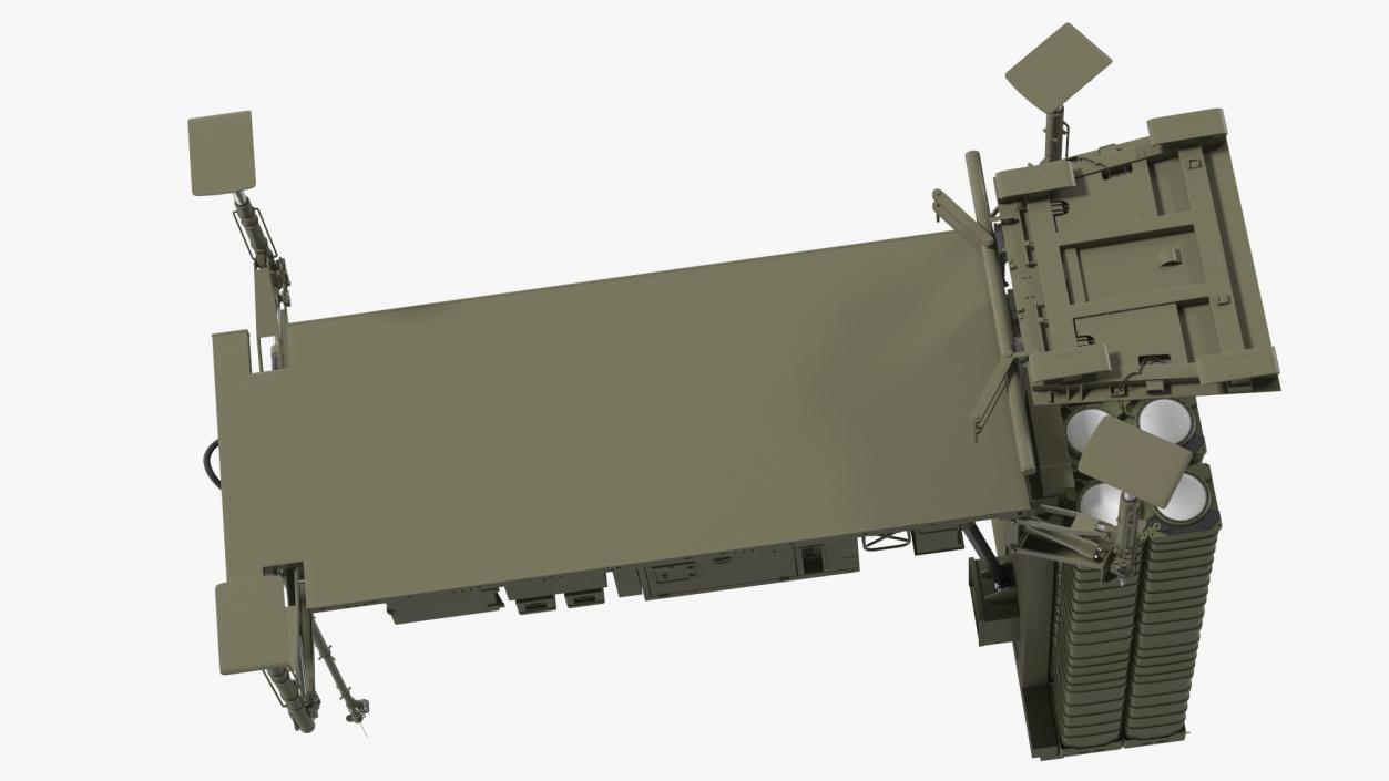 3D Air Defense Missile System Armed Position