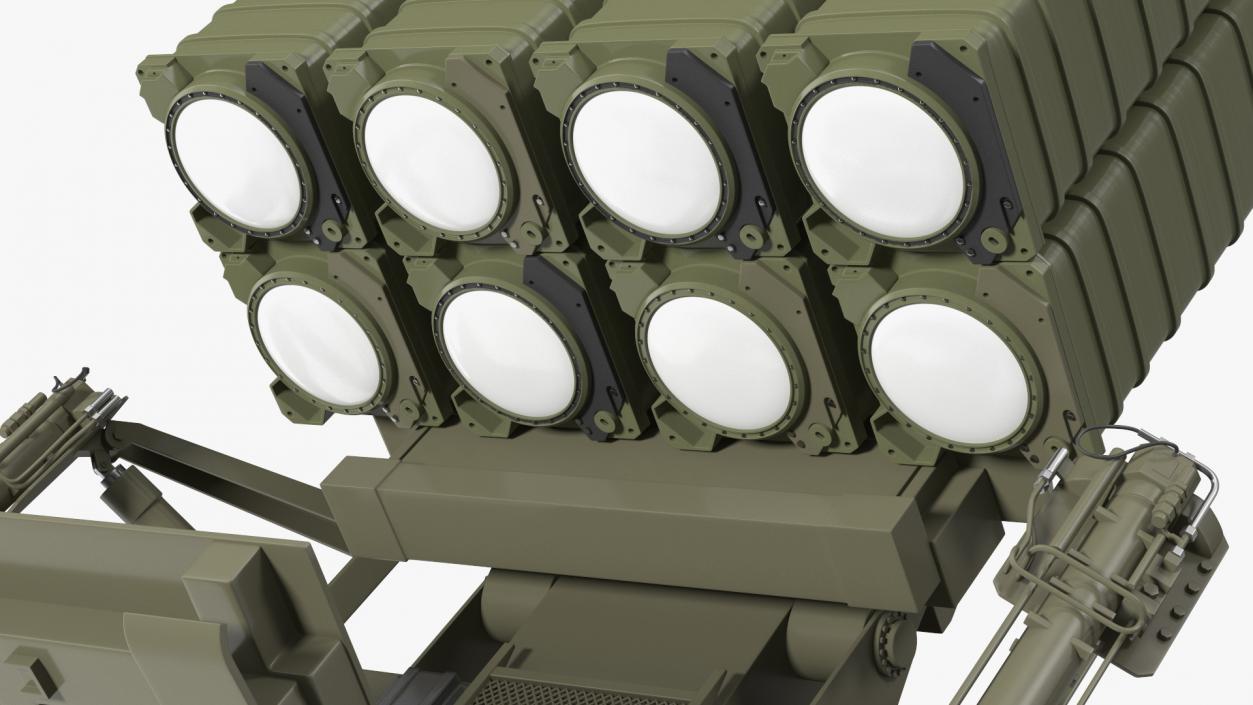 3D Air Defense Missile System Armed Position