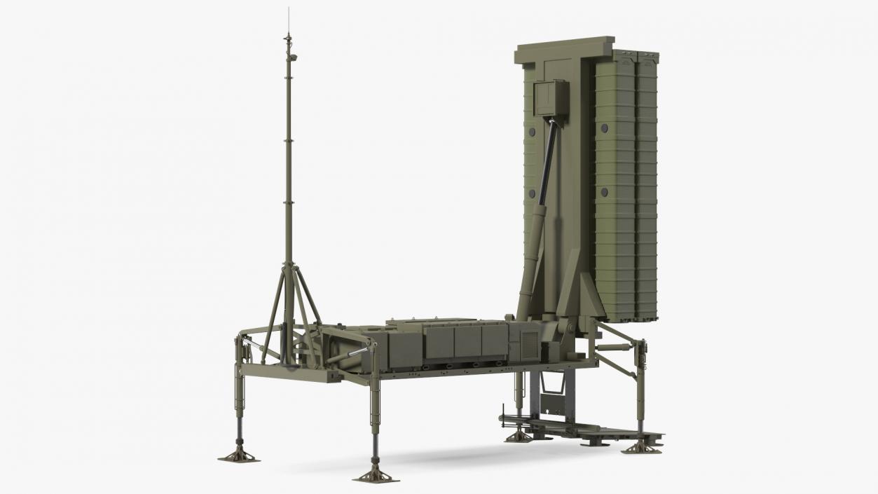 3D Air Defense Missile System Armed Position