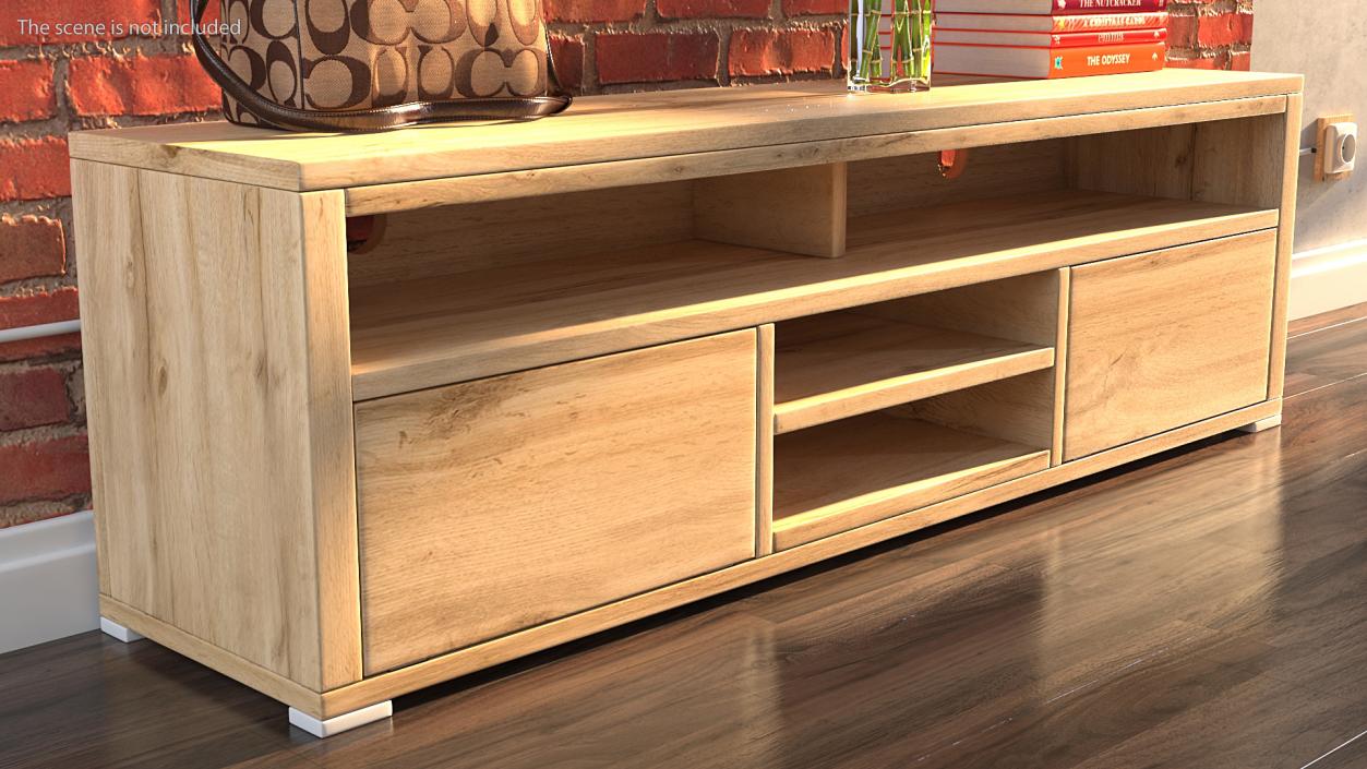 3D model Wooden TV Stand