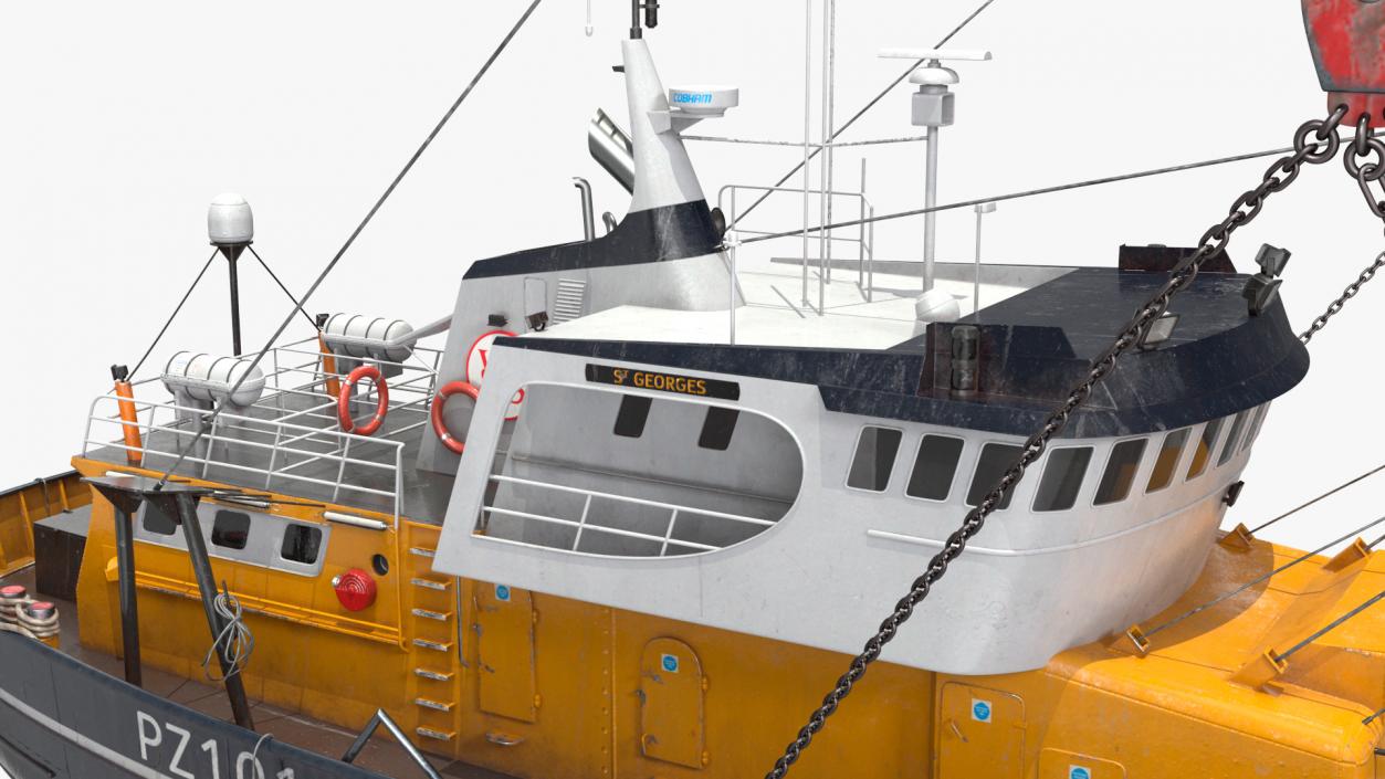 3D model Fishing Trawler