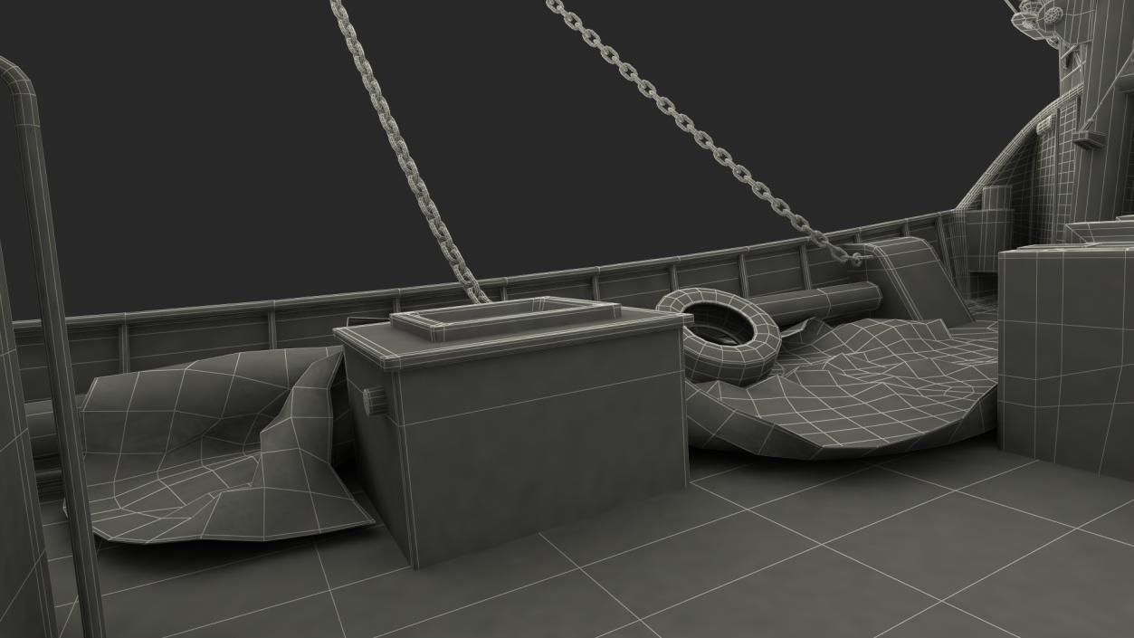 3D model Fishing Trawler