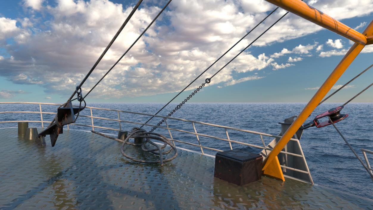 3D model Fishing Trawler