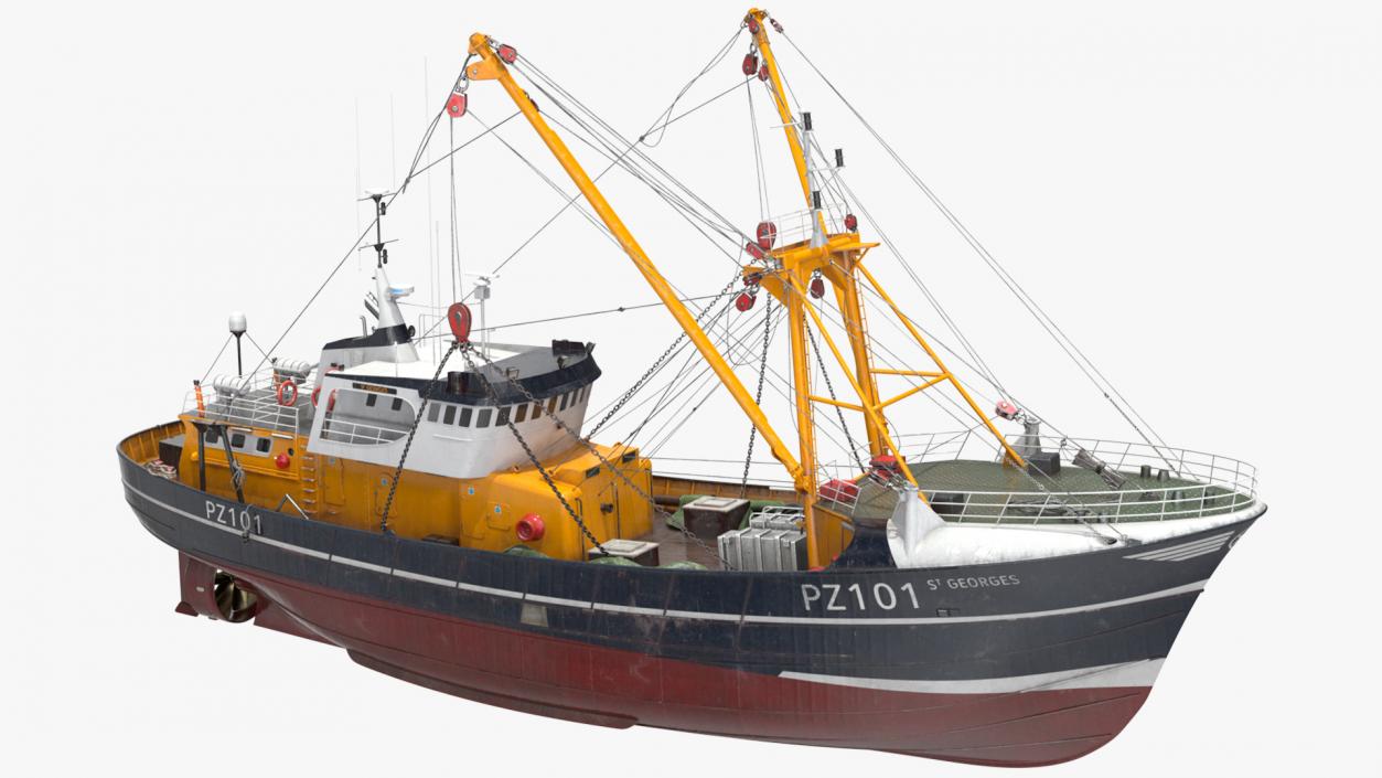 3D model Fishing Trawler