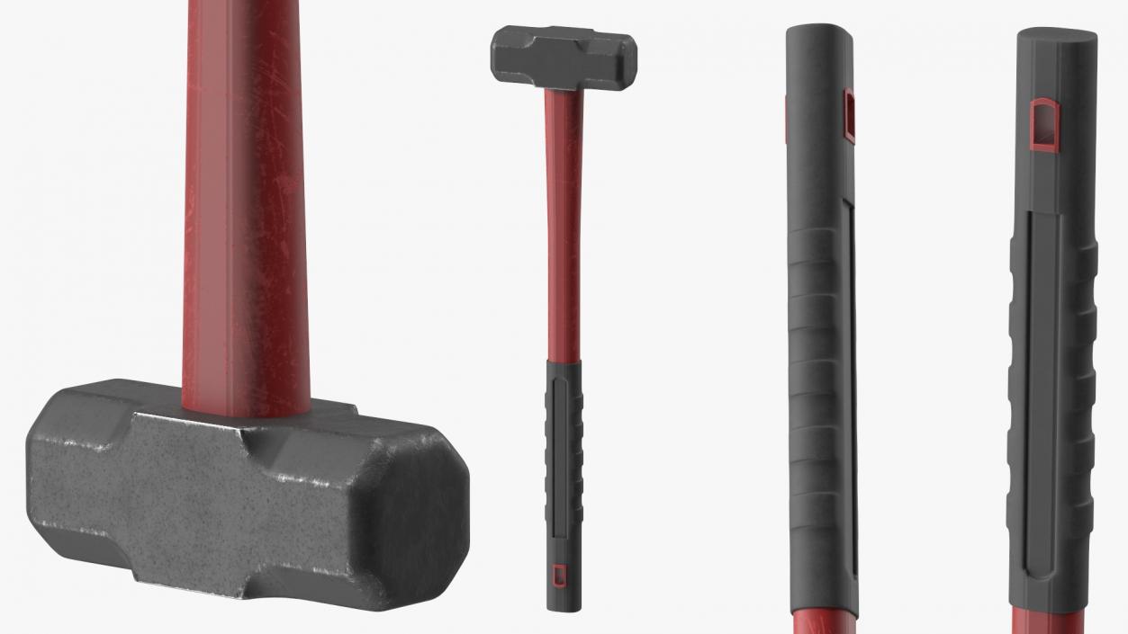 3D model Sledge Hammer Double Flat Face