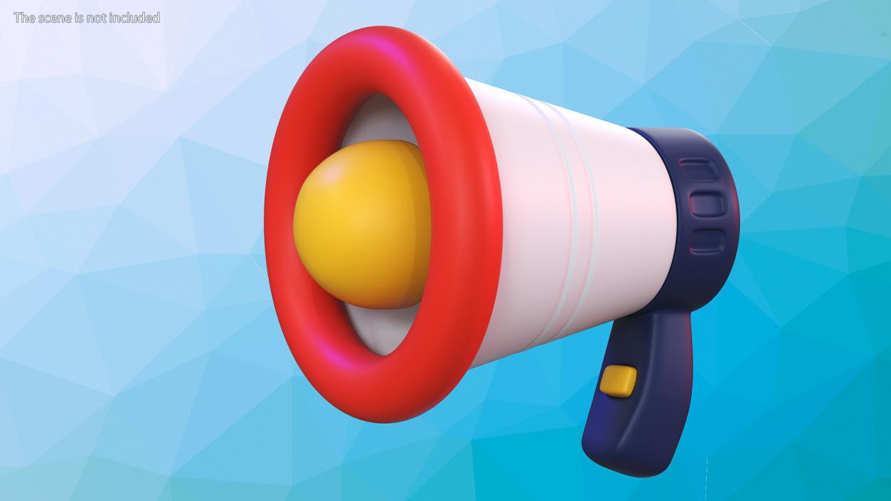 3D model Megaphone Loudspeaker Stylized Icon