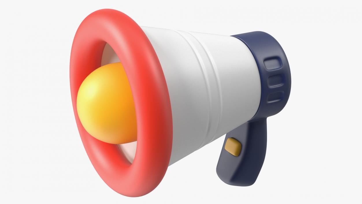 3D model Megaphone Loudspeaker Stylized Icon