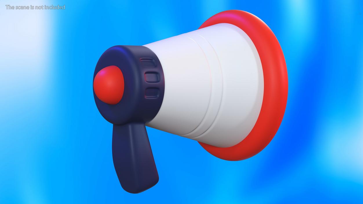 3D model Megaphone Loudspeaker Stylized Icon