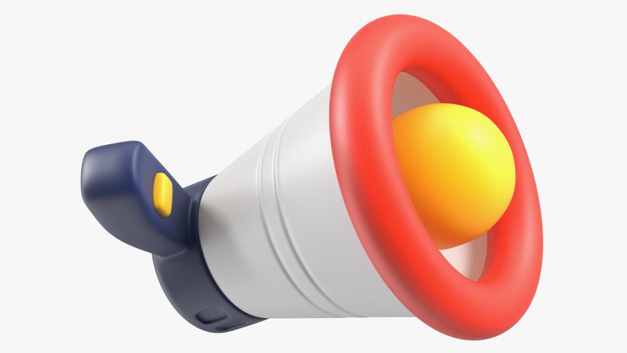 3D model Megaphone Loudspeaker Stylized Icon