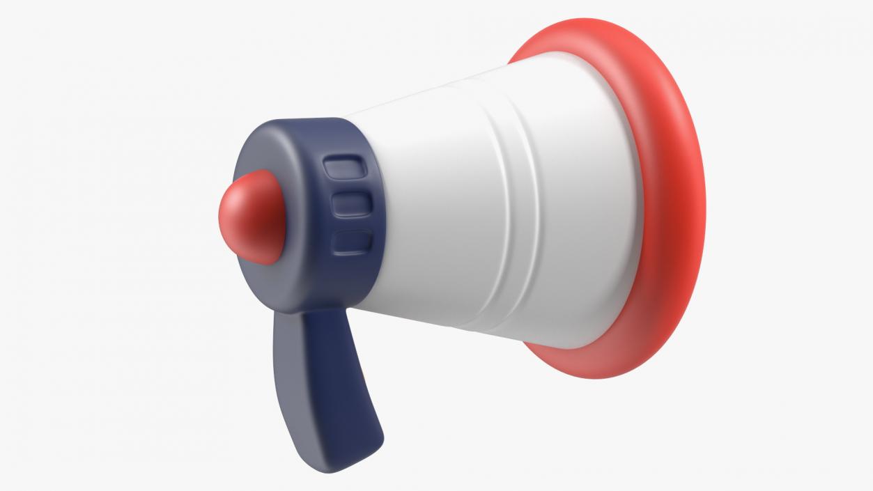 3D model Megaphone Loudspeaker Stylized Icon