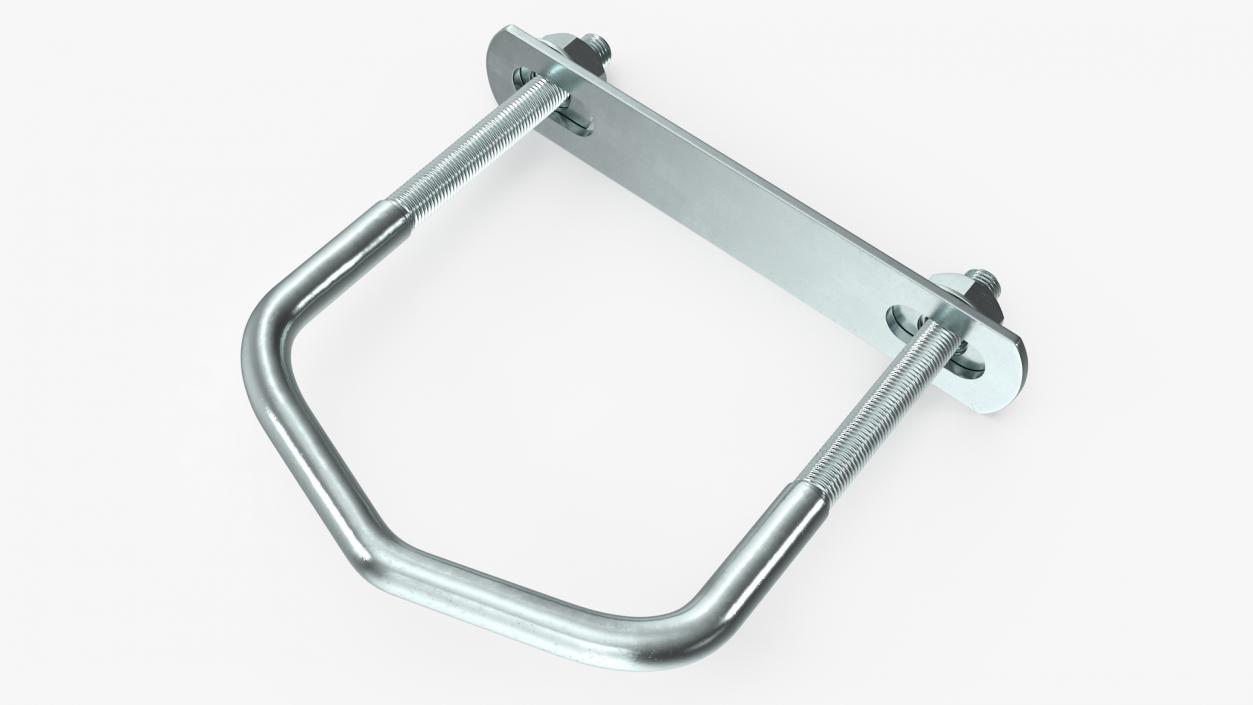 3D U Bolt Bracket Triangular Steel