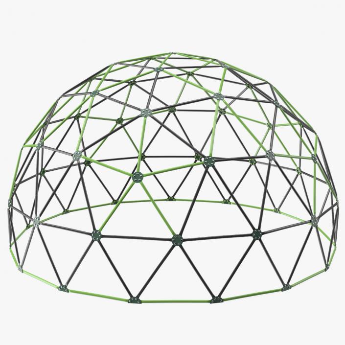 3D model Playground Kids Climbing-Dome Green