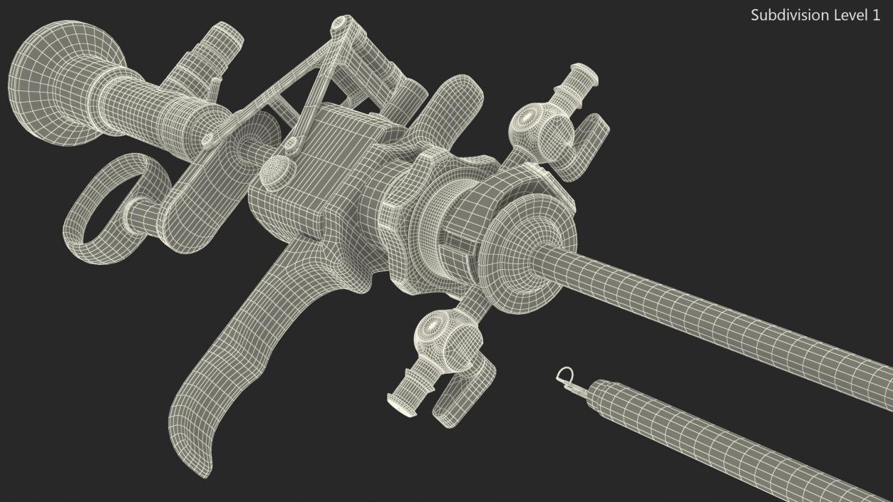 3D model Richard Wolf Resectoscope with Loop Electrode