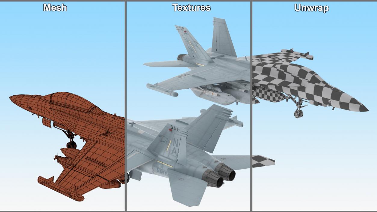 3D Boeing EA-18G Growler