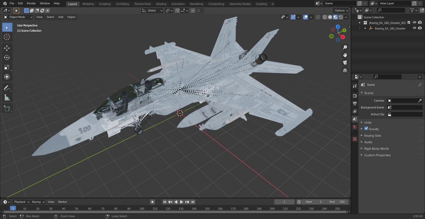 3D Boeing EA-18G Growler