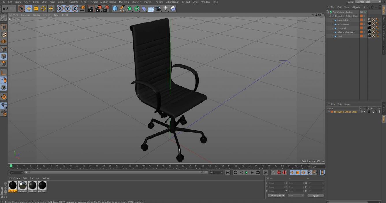 Executive Office Chair 3D