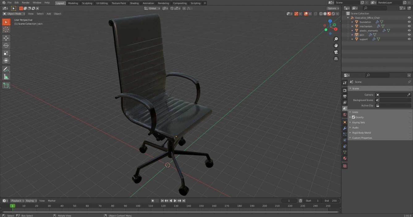 Executive Office Chair 3D