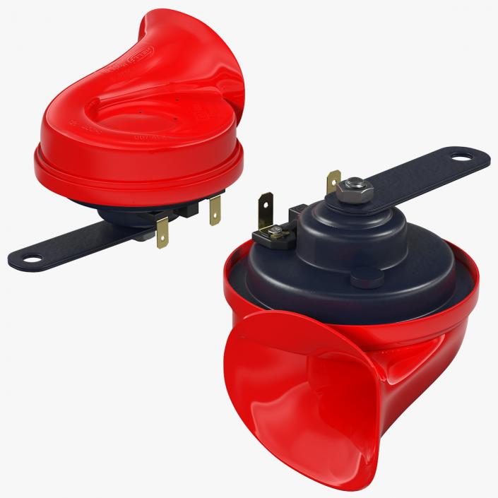 3D Hella Twin Tone Car Horn Set model