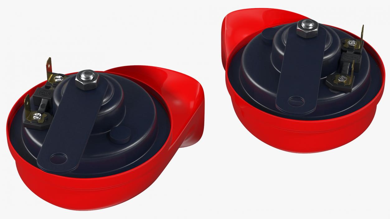 3D Hella Twin Tone Car Horn Set model