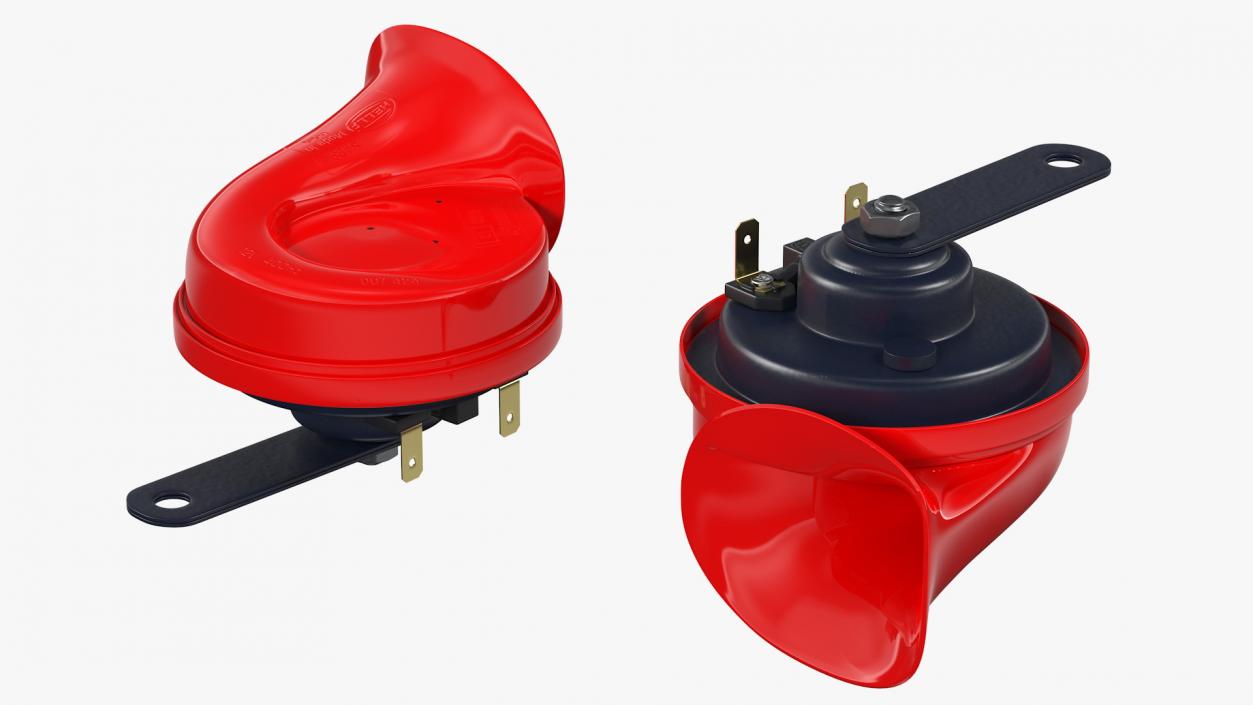 3D Hella Twin Tone Car Horn Set model