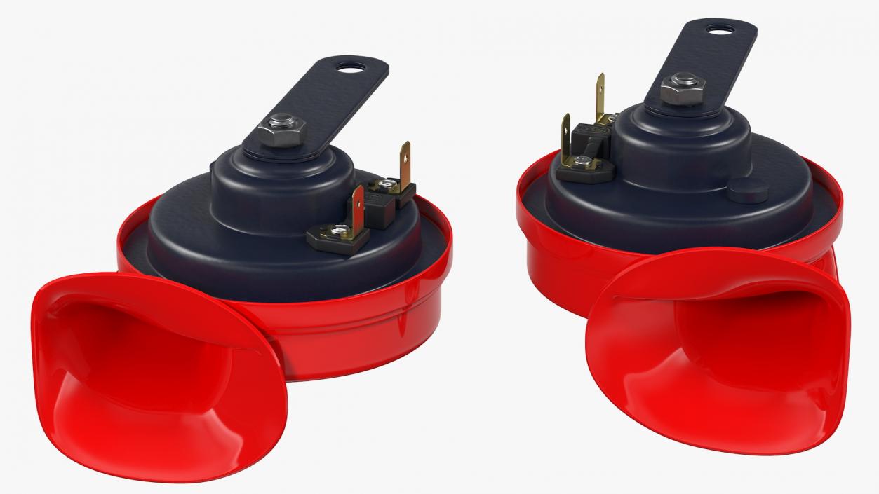 3D Hella Twin Tone Car Horn Set model