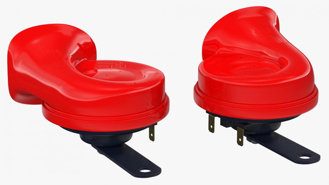 3D Hella Twin Tone Car Horn Set model