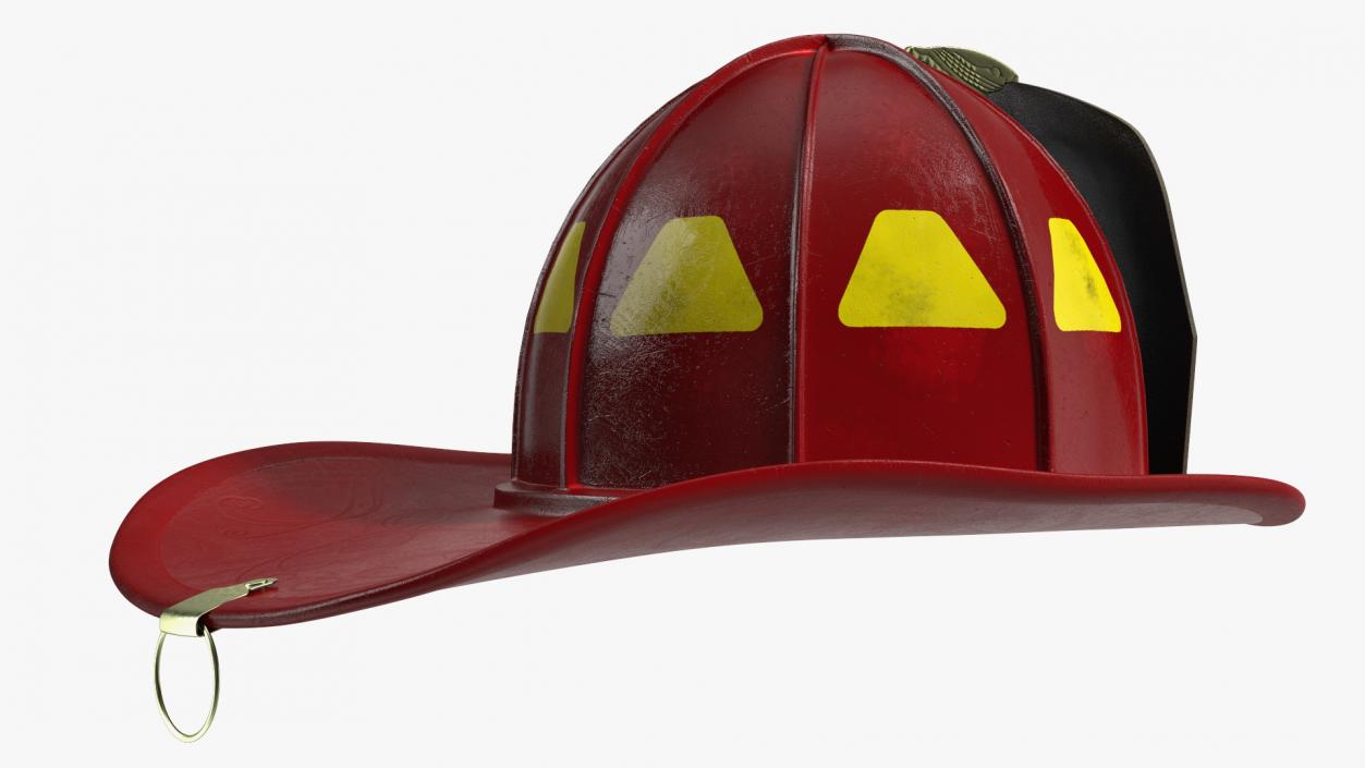 Firefighter Helmet with Number 344 3D model