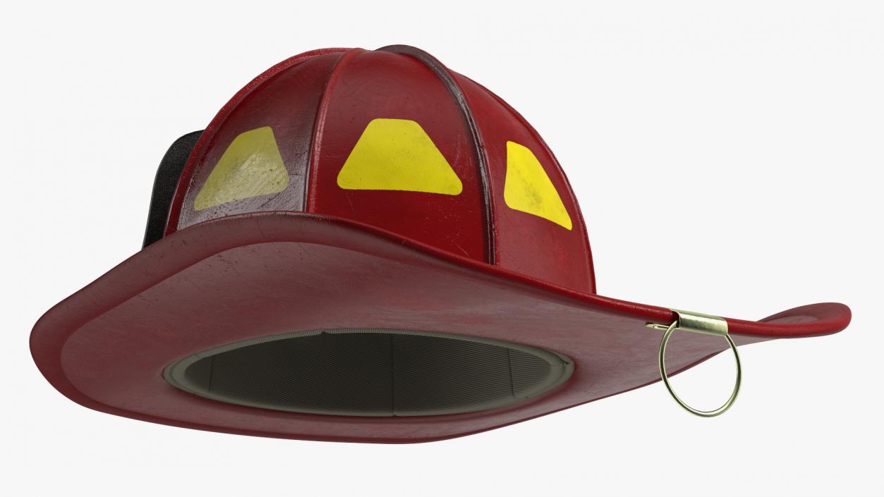 Firefighter Helmet with Number 344 3D model