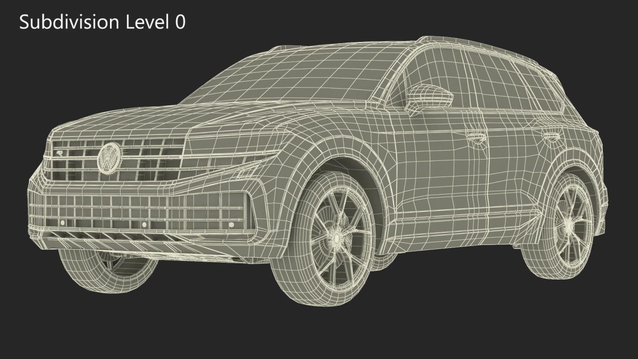 Volkswagen Touareg 2024 Red 2 3D model