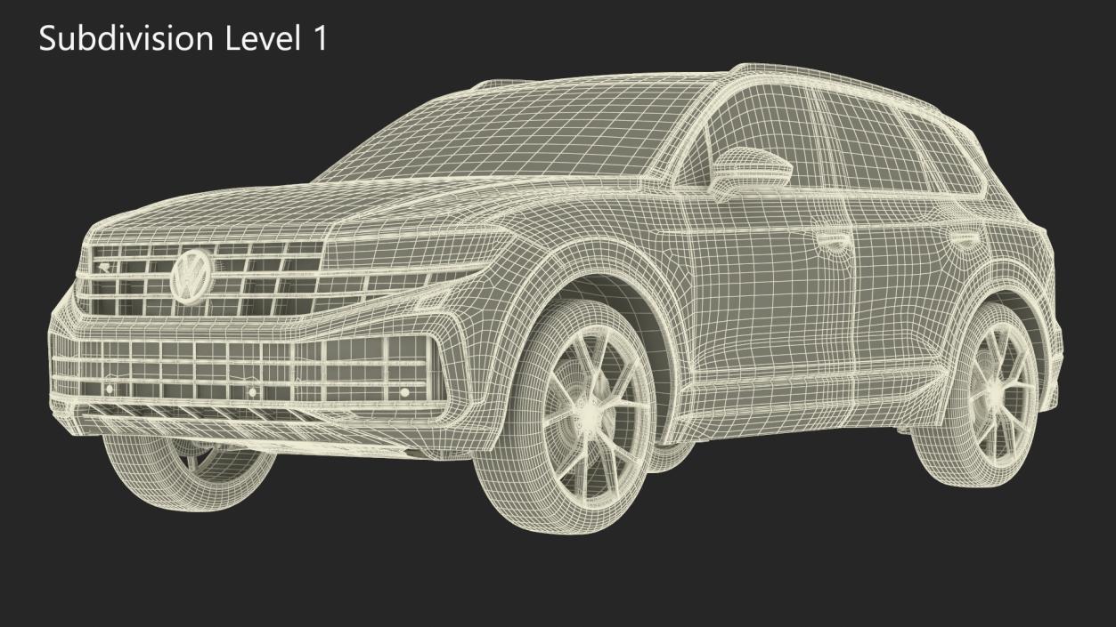 Volkswagen Touareg 2024 Red 2 3D model