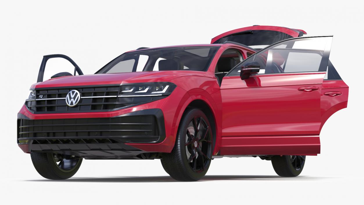 Volkswagen Touareg 2024 Red 2 3D model