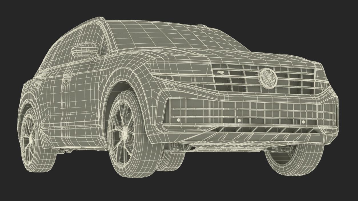 Volkswagen Touareg 2024 Red 2 3D model