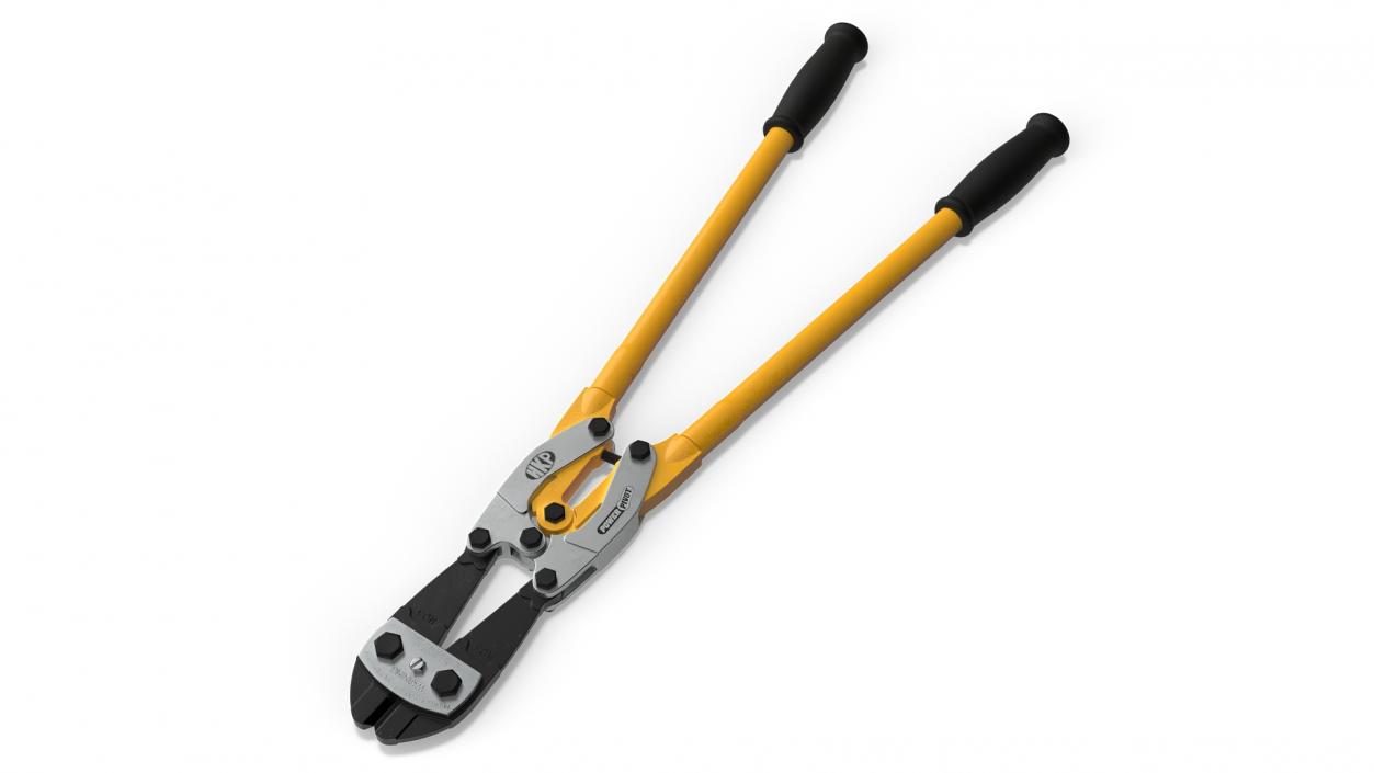 3D model Hand Tool Bolt Cutter Yellow 2